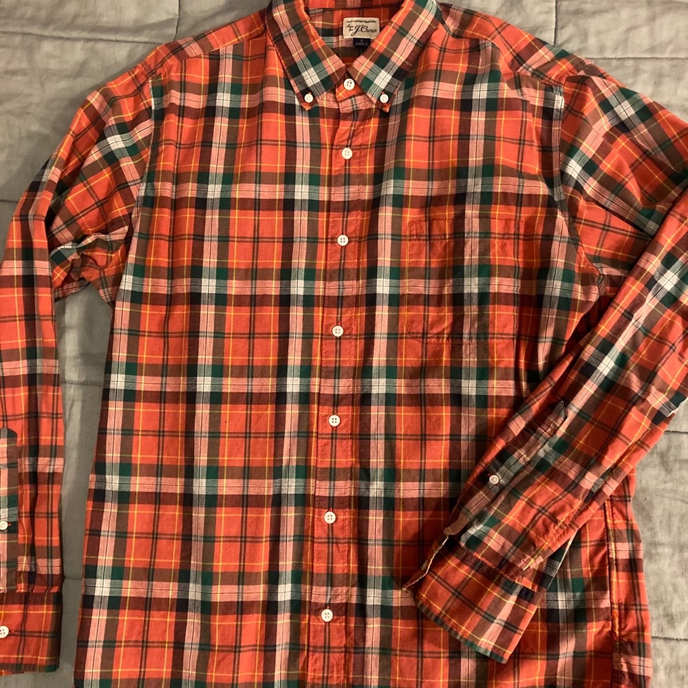 J. Crew Slim Large Plaid L/S button-down shirt